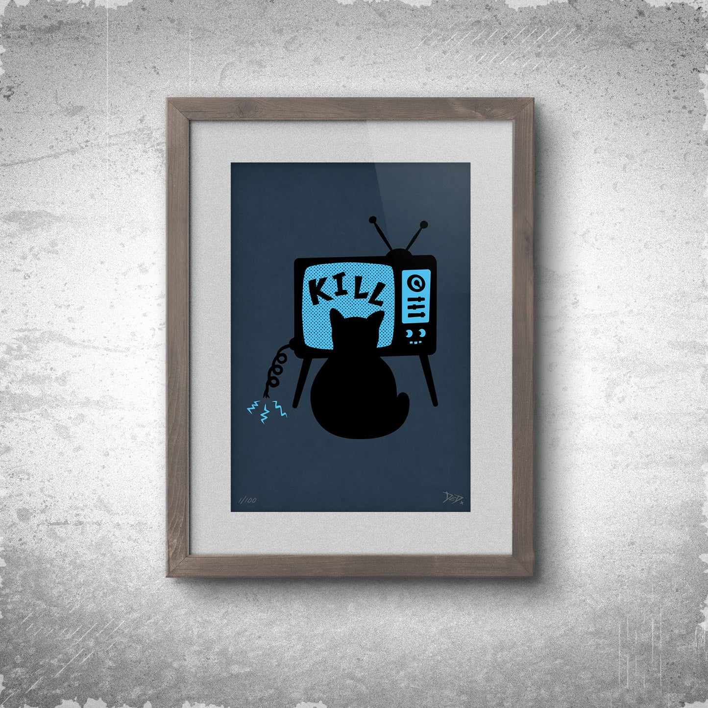 Bad Dreamies - Limited Edition Print - Prussian Blue