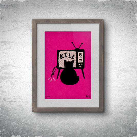 Bad Dreamies - Limited Edition Print - Hot Pink