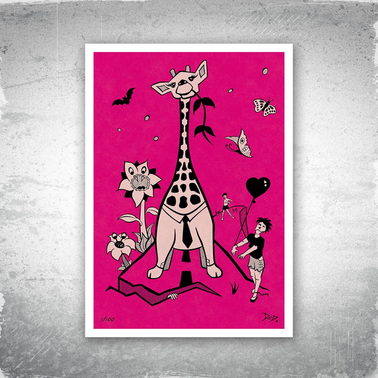 Brainz? - Limited Edition Print - Pink