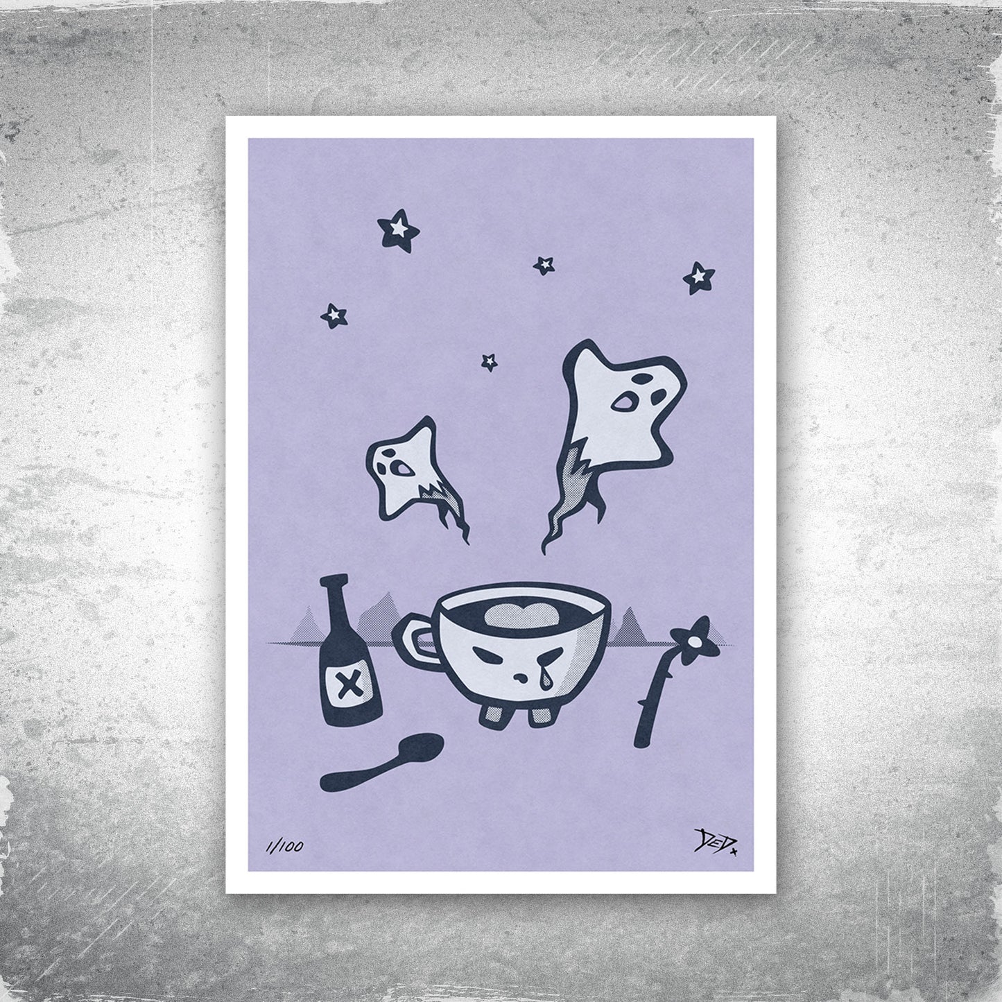 Espresso Depresso - Limited Edition Print - Lavender