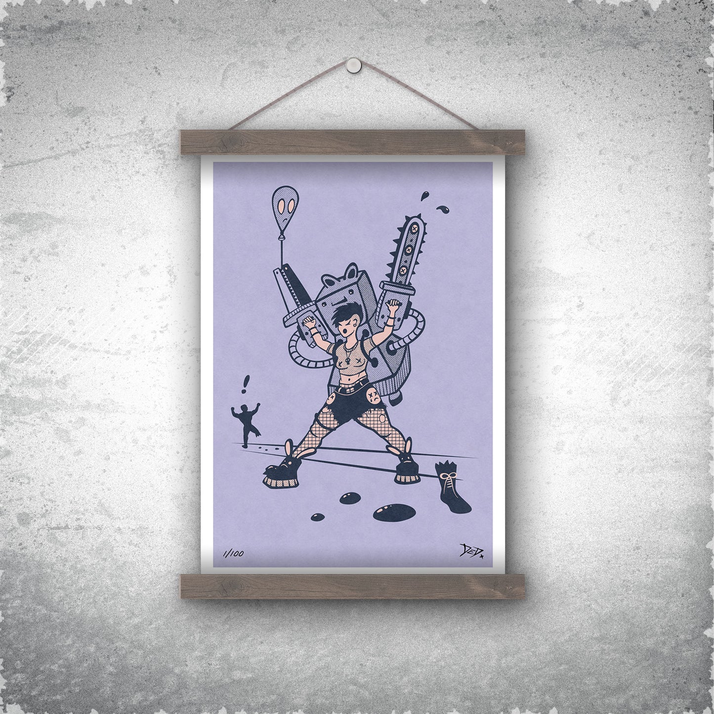 Splaterella - Limited Edition Print - Lavender