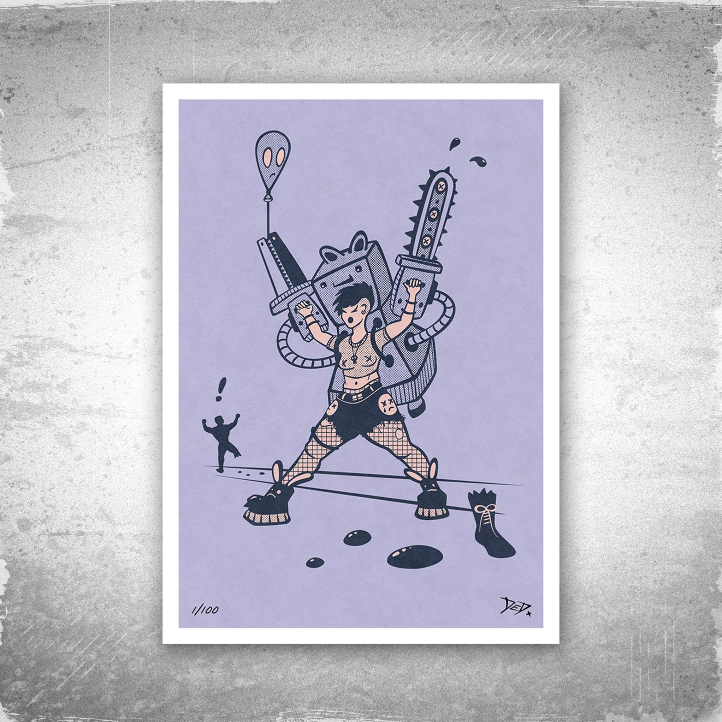 Splaterella - Limited Edition Print - Lavender