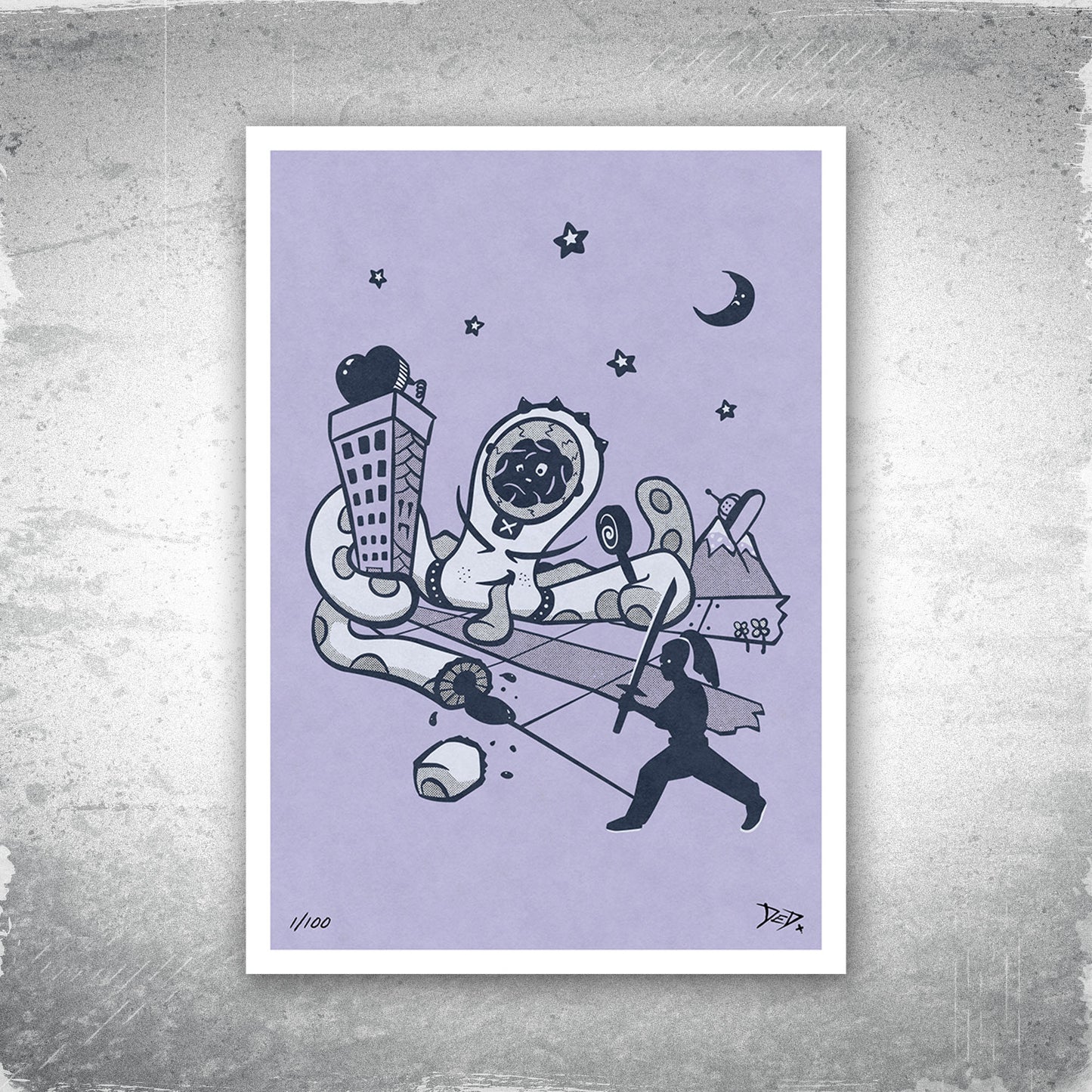 Star Sucka - Limited Edition Print - Lavender