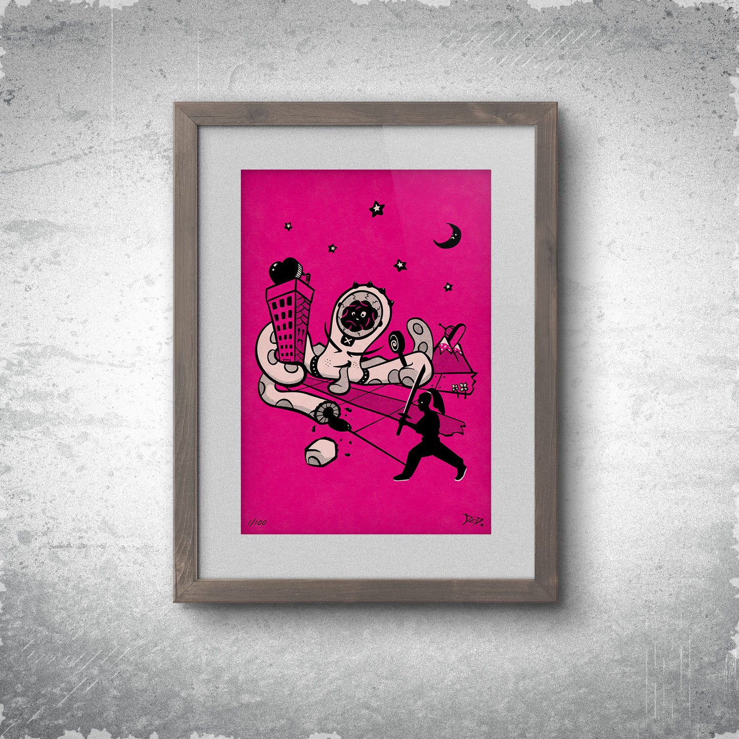 Star Sucka - Limited Edition Print - Hot Pink