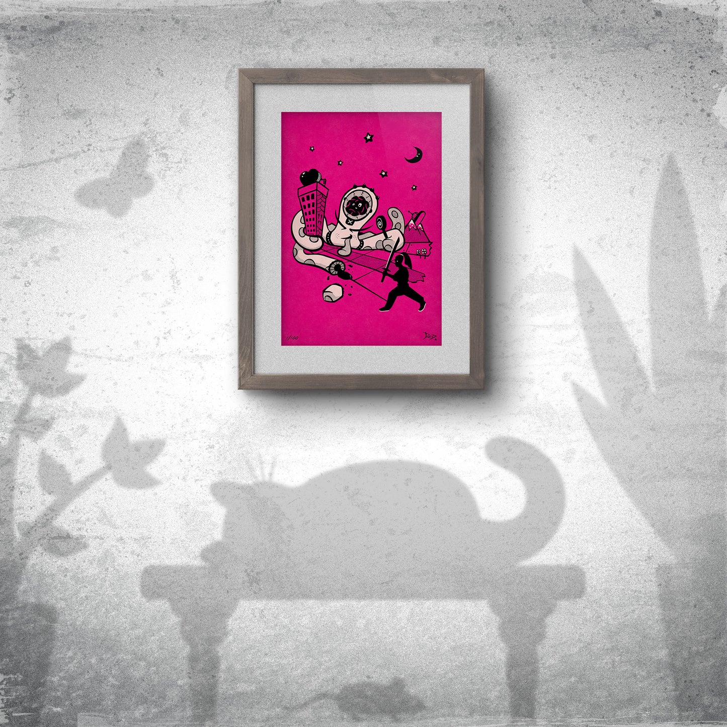 Star Sucka - Limited Edition Print - Hot Pink