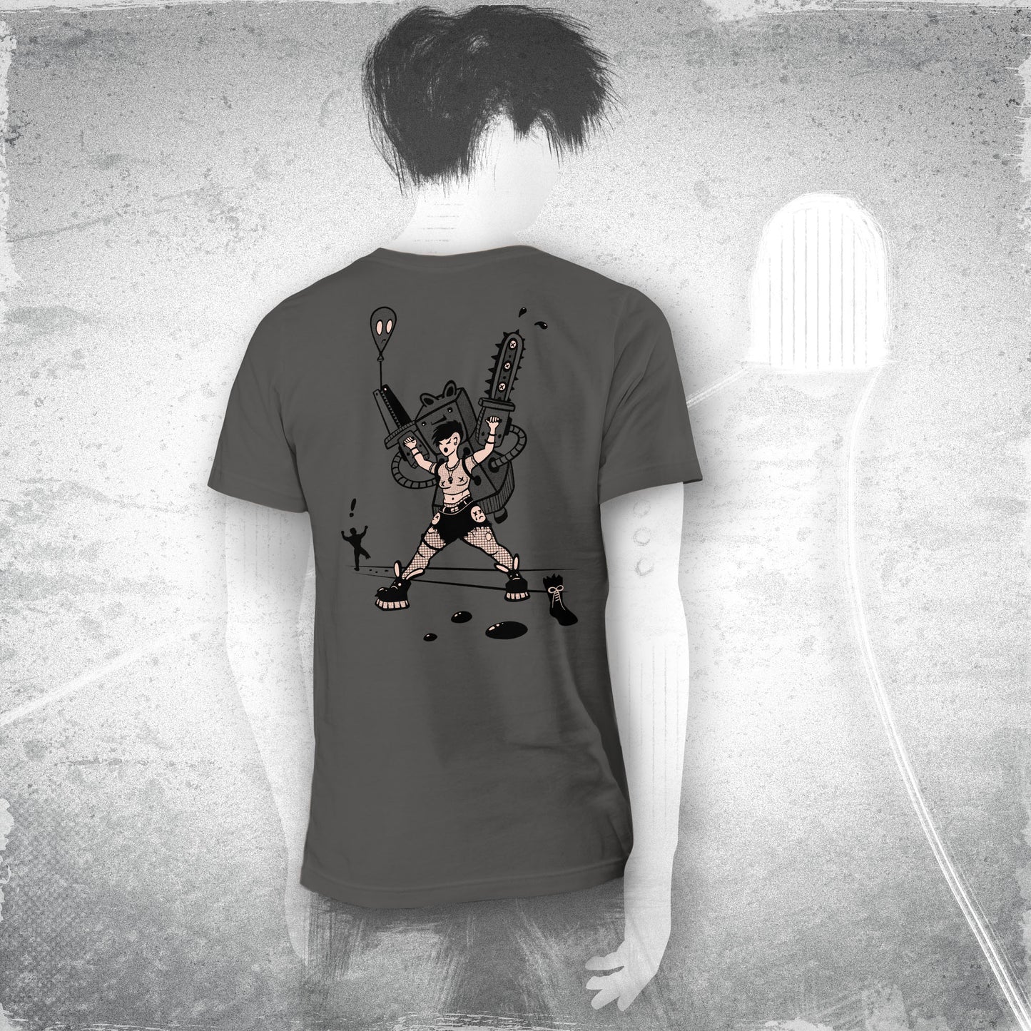 Splaterella - Charcoal Unisex Tee