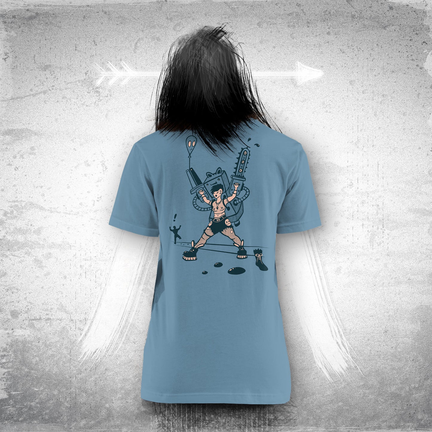 Splaterella - Storm Blue Unisex Tee